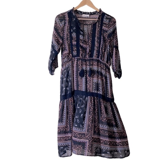 MIMI CHICA BOHO DRESS SIZE L - Picture 1 of 15